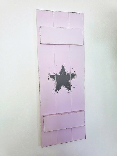 Deko fensterladen shabby rosa - fensterladen,