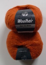 2 Knäuel Lana Grossa Woolhair Farbe 12 Mohair Wolle Polyamid 100g
