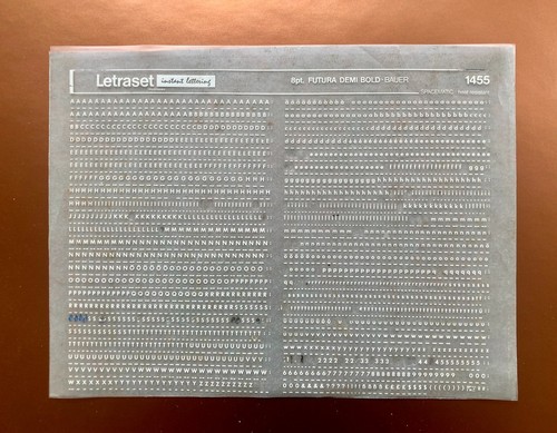 Letraset 1455 futura demi - 1455,