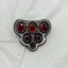 Trachtenschmuck | Anhänger aus Silber & Granat  | signiert  - 19 Gramm 