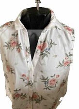 Bluse ärmellos  Gr 36   weiß