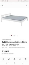 NEU Bett Bettgestell 200x140 Model Vilmar Matratzen Concord Duisburg Farbe Milky