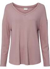 Shirt in Waffeloptik Gr. 40/42 Rosenholz Damenshirt Hemd Top Bluse Tunika Neu