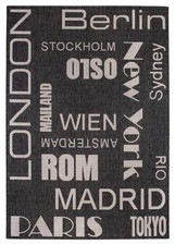 Flach Gewebe Teppich City