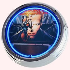 N-0703 Wanduhr "Flipper Terminator 2 Williams 1991" Neonuhr Küche Wohnzimmer Uhr