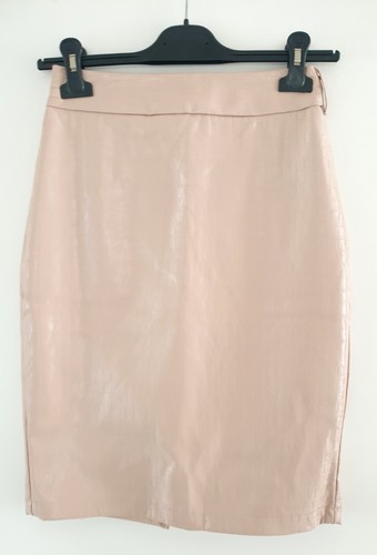 Rock kunstlederrock shein rosa - rock,