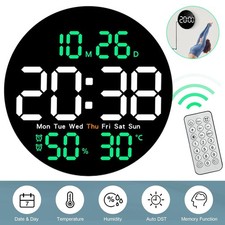 10"Digitale Wanduhr Runduhr