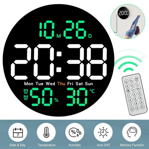 Digitale wanduhr runduhr - 10"digitale,
