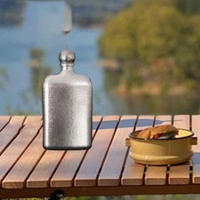 Flachmann Titan Schnapsbehälter für Outdoor Aktivitäten Wandern Camping