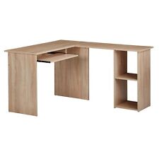 tinkaro Schreibtischkombination eckig RINGO Holz Eckschreibtisch Braun