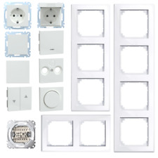 Merten Aktivweiß System M Rahmen M-Smart Steckdose Wippe Schalter Abdeckg. -Ausw