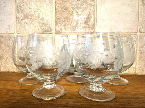 Vintage kleine geätzte - 5, x
