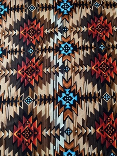 Baumwollstoff ethno azteken - baumwollstoff,