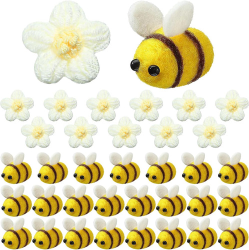 Filz bienen und blumen set - und,
