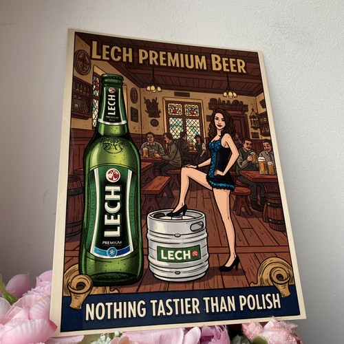 Lech polnisches bier pin - bier,
