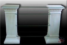 Fernsehtisch Lowboard Sideboard TV & HiFi Regal Rack Säulen Schrank Möbel Antik