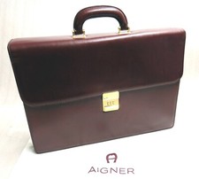 AIGNER Aktentasche Exklusiv BUSINESSTASCHE Leder FIRST CLass ELEGANT Neu 3868