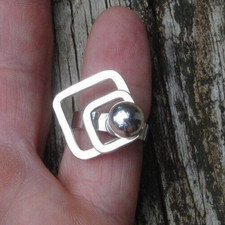 Sterling KUGEL QUADRATE KUNST