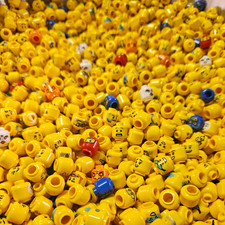 LEGO® Minifiguren Köpfe 20er Bundle - bunt gemischt für City, Castle, Exo Force 