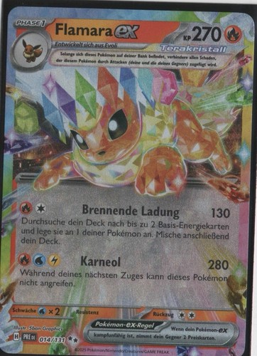 Pokemon karte flamara - pokemon, pre