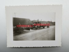 Foto - Soldat - Helm - Kradmelder - Mantel - Vomag LKW - Motorrad - 2. Weltkrieg