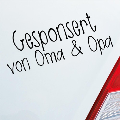 Auto aufkleber gesponsort von - auto,