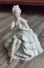 Tänzerin Ballerina, Porzellan Figur, mit Spiegel, Puder, Wallendorf - Thüringen