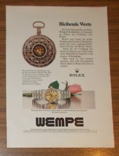 Seltene Werbung vintage ROLEX LADY-DATE Uhr mit Jubile-Armband 1985