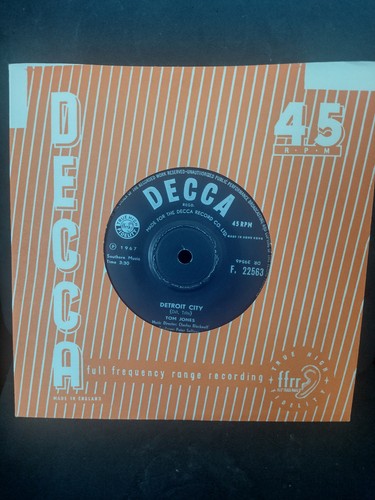 Tom jones detroit 7 - -, 7"