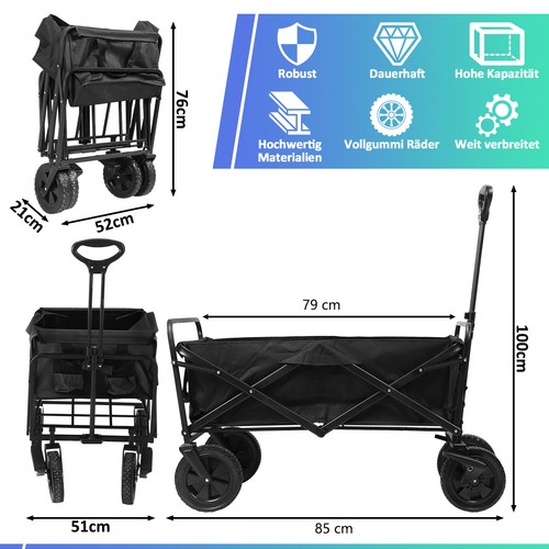 Bollerwagen handwagen faltbar - bollerwagen,