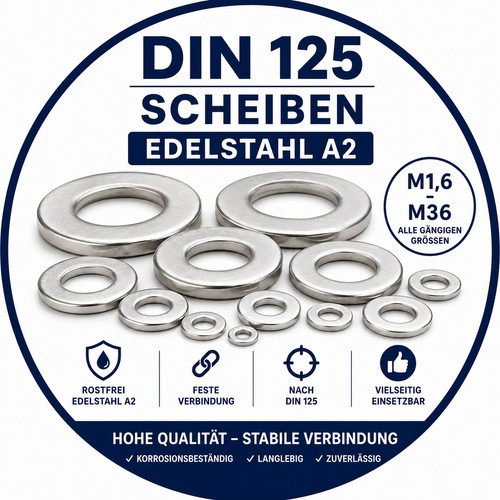 Unterlegscheiben edelstahl - unterlegscheiben, a2