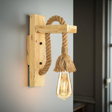 E27 Wandleuchte Innen Holz
