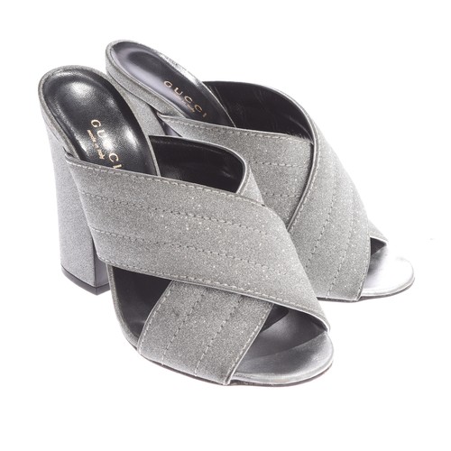 Pantoletten gucci metallic - gucci,
