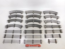 35x Spur 0 Blech Gleis Gleisstück elektrischen Betrieb 8er Kreis etc #EC534-4