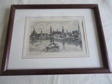 Dresden, Original Radierung