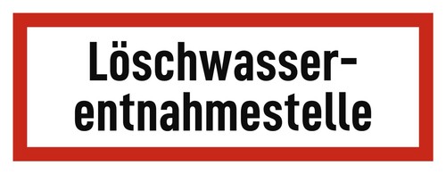 Löschwasser entnahmestelle - löschwasser-,