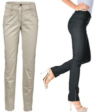 NEU SCHLANKE BAUCH WEG RÖHREN HOSE SLIM FIT REITER STYLE GR 34 B.C. sand *014371