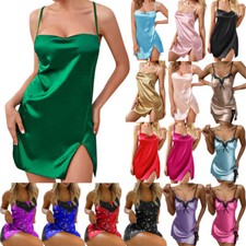 Frauen Damen Sexy Satin