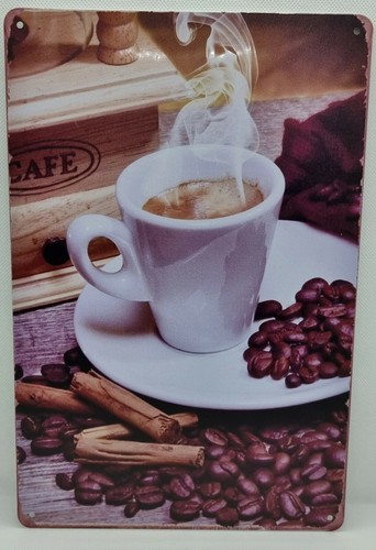 Blechschild kaffee espresso - blechschild,