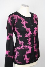 Damen Twinset Pulli+Cardigan Ornamentmuster Glitzer  Viskose OVANTI Gr.40,42,44