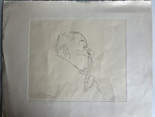 Olaf Gulbransson Original Radierung