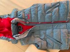 SANSIBAR Übergangsjacke Blau mit Kapuze Gr. M