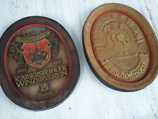 Fassboden Reklame badischer Wein Bischoffingen + Oberrottweil 50x40 cm