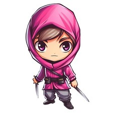 3X Autoaufkleber Sticker Ninja