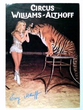 Zirkus, Williams-Althoff, Evy Althoff mit "Radscha", AK, ungelaufen, ca. 1980
