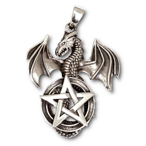 Drachen pentagramm gothic - pentagramm,