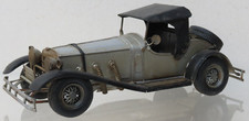 Blechspielzeug Merdedes (?) Oldtimer in silber/schwarz (26 cm)