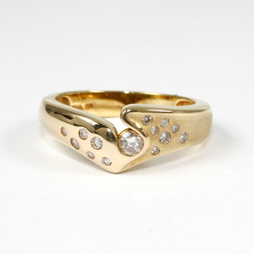 Ring mit brillant in - mit,