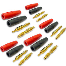 6 Paar 12 Stück 4mm Banana