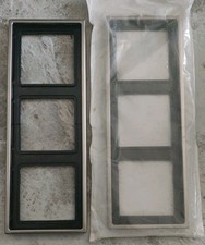 2 STCK JUNG ES2983 3-FACH Rahmen Edelstahl Stainless Steel